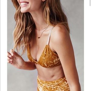 Urban Outfitters Out From Under Pink Velvet Bra